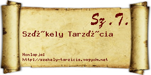 Székely Tarzícia névjegykártya